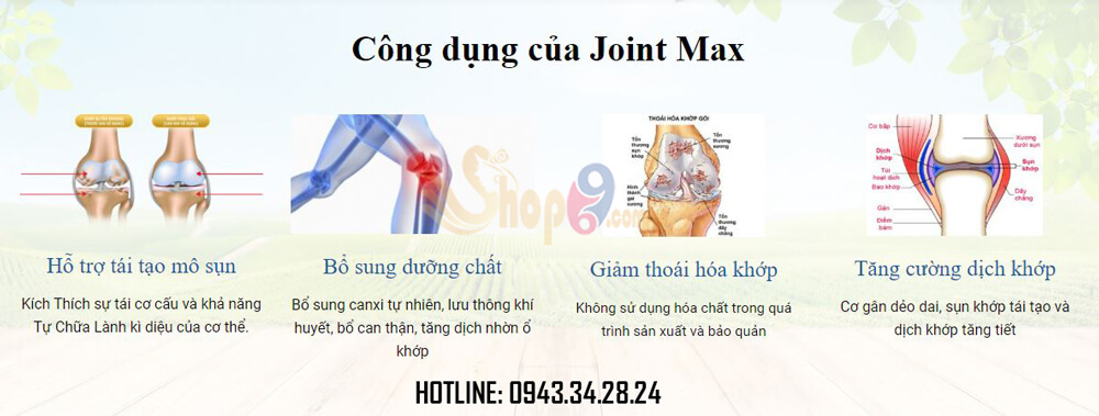 công dụng joint max