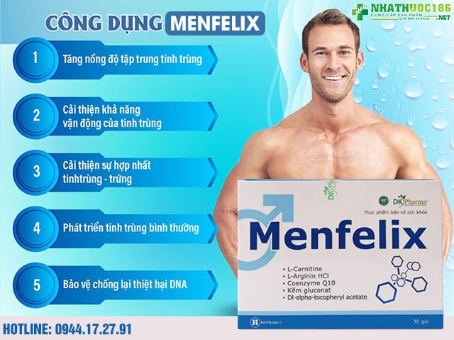 thuốc Menfelix có tác dụng gì?