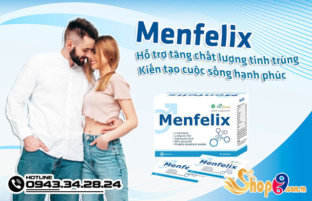 Menfelix là sản phẩm hỗ trợ tăng chất lượng tinh trùng