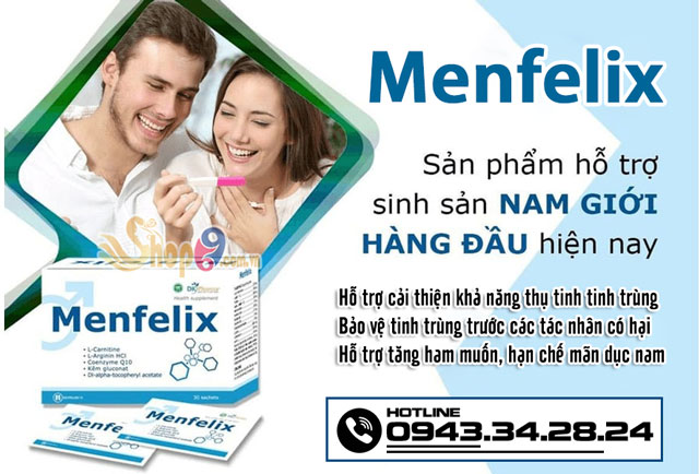 Menfelix hỗ trợ điều trị vô sinh