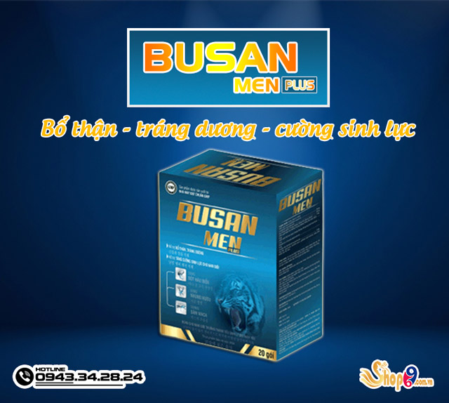 Busan Men Plus - Sản phẩm hỗ trợ bổ thận, tráng dương, cường sinh lực