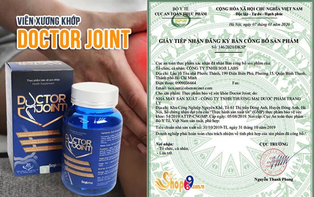 Doctor Joint là sản phẩm chính hãng, đang được bán tại shop69.com.vn
