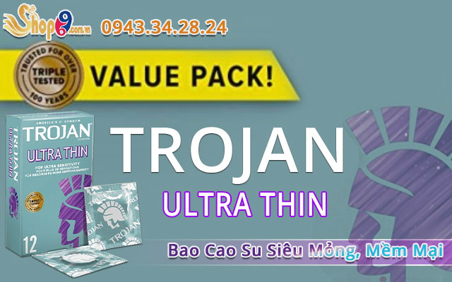 giới thiệu trojan ultra condoms - 12 pack