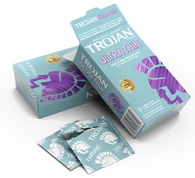 trojan ultra condoms - 12 pack